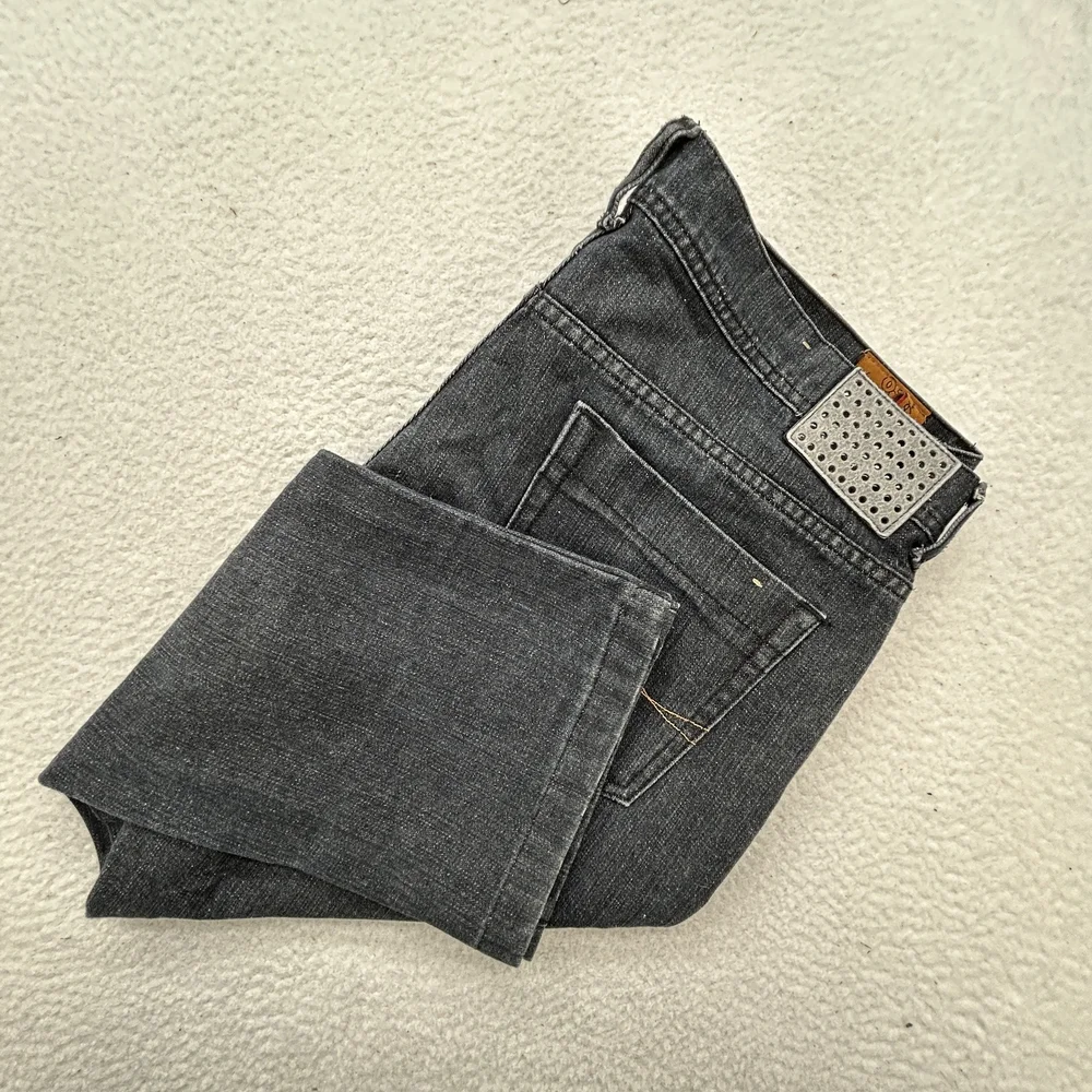 Overhauled Jeans Mens 38x25 Valencia Non Fat Relax Fit Gray Denim Y2K 2000s